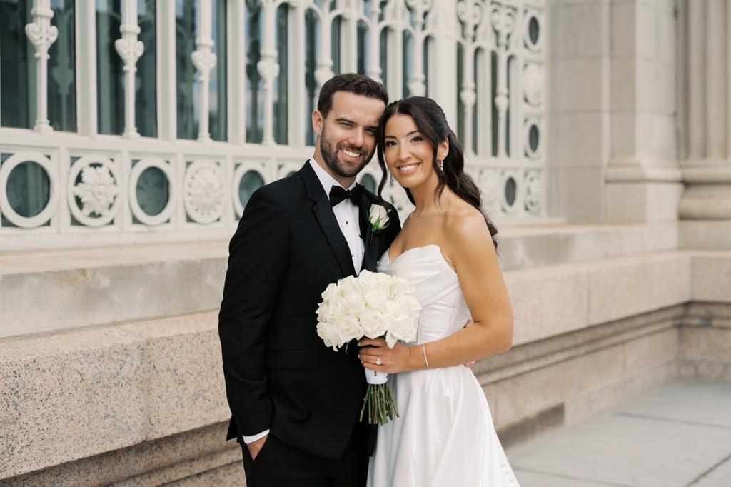 Bride and groom portrait